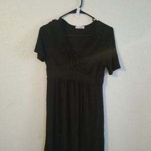 Black short sleeve lush dress
